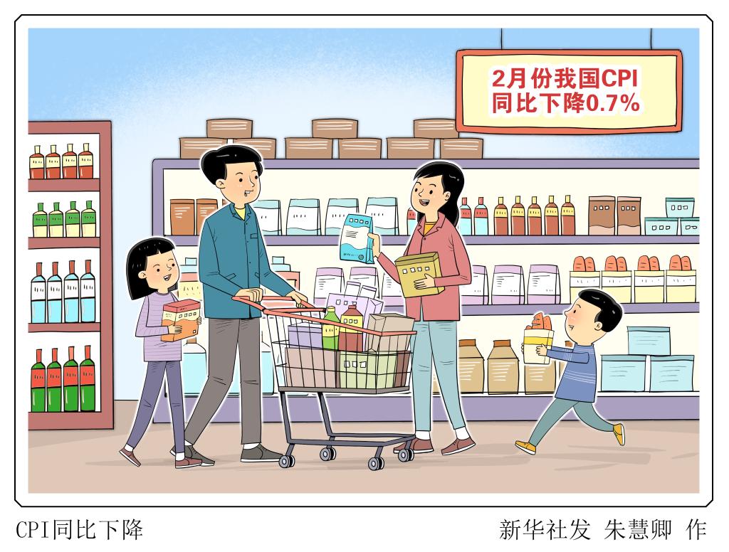 CPI同比下降-新华网